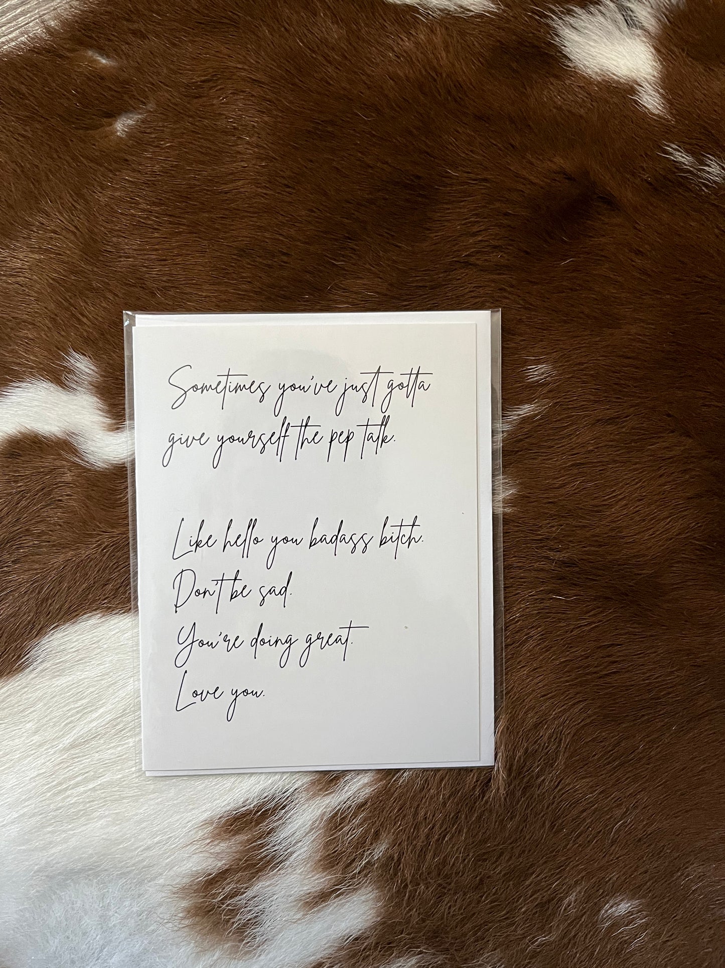Pep Talk Greeting Card
