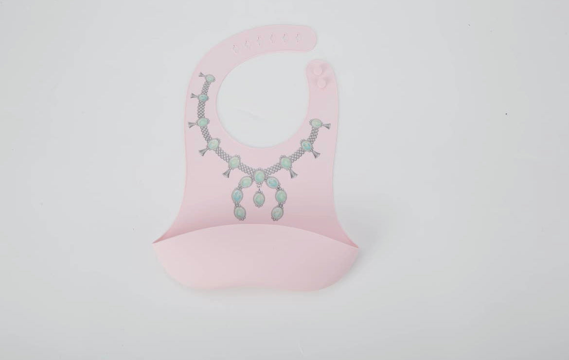 Western Grande Squash Turquoise Bib