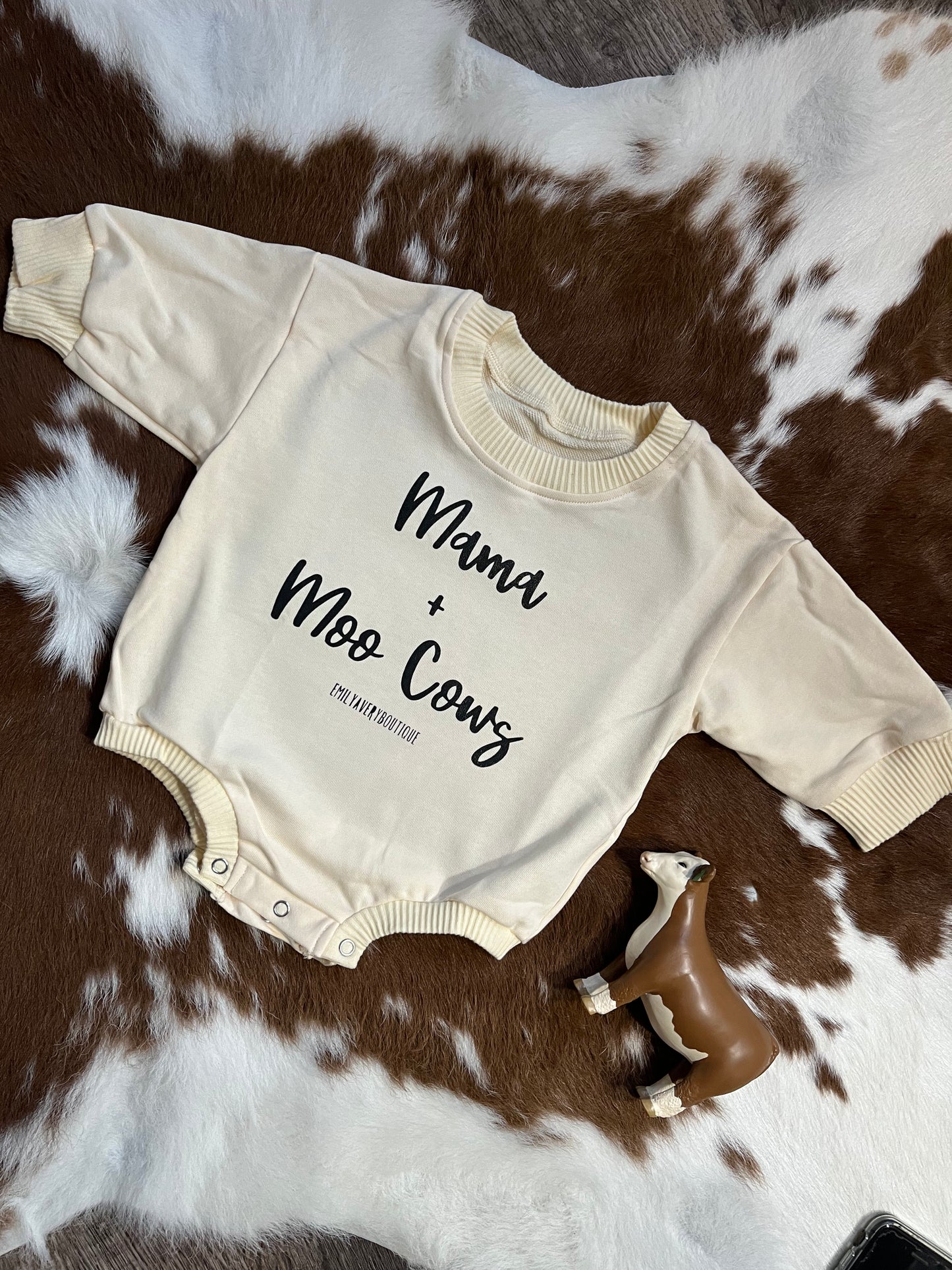 Mama and Moo Cows Romper