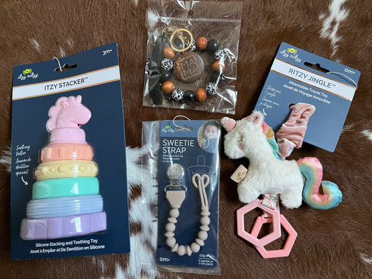Baby Girl Shower Bundle - 4 Items