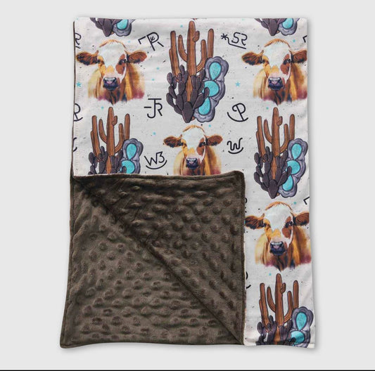 Cattle and Cactus Blanket