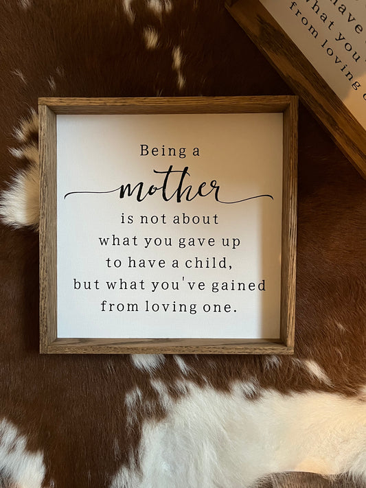 Being a Mother