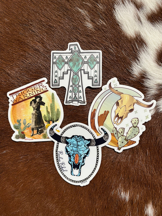 Western Theme Sticker Set