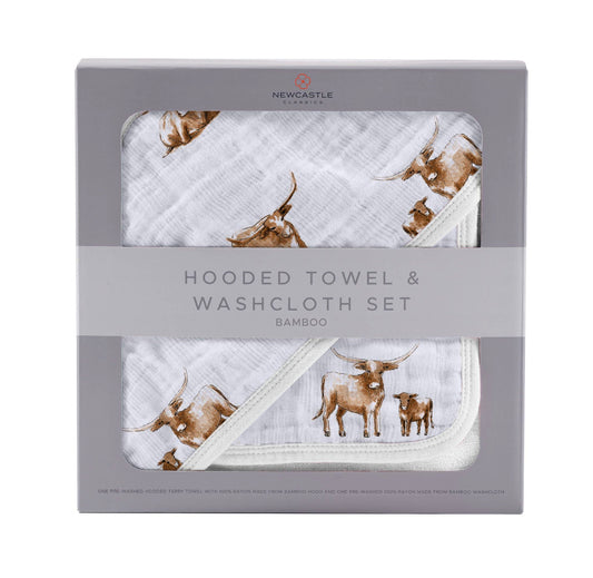 Longhorn Hooded Towel Set