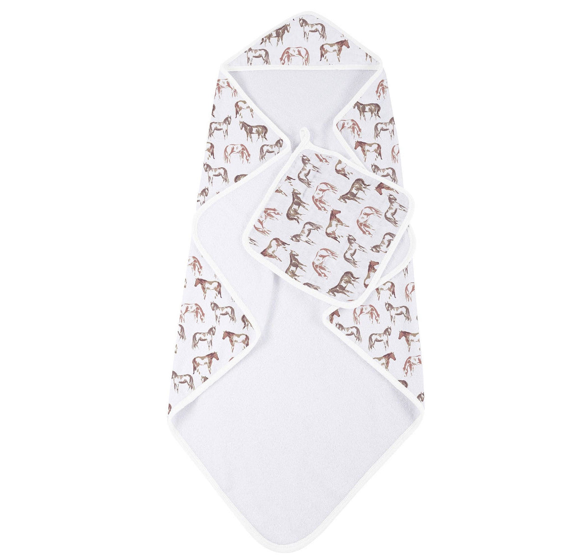 Wild Horses Hooded Towel Set
