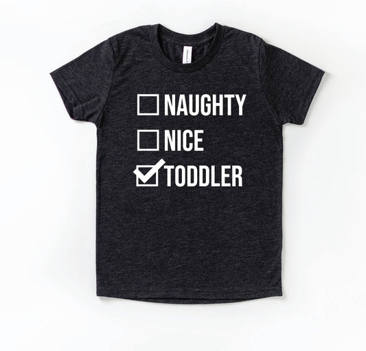 Naughty Nice Toddler Tee